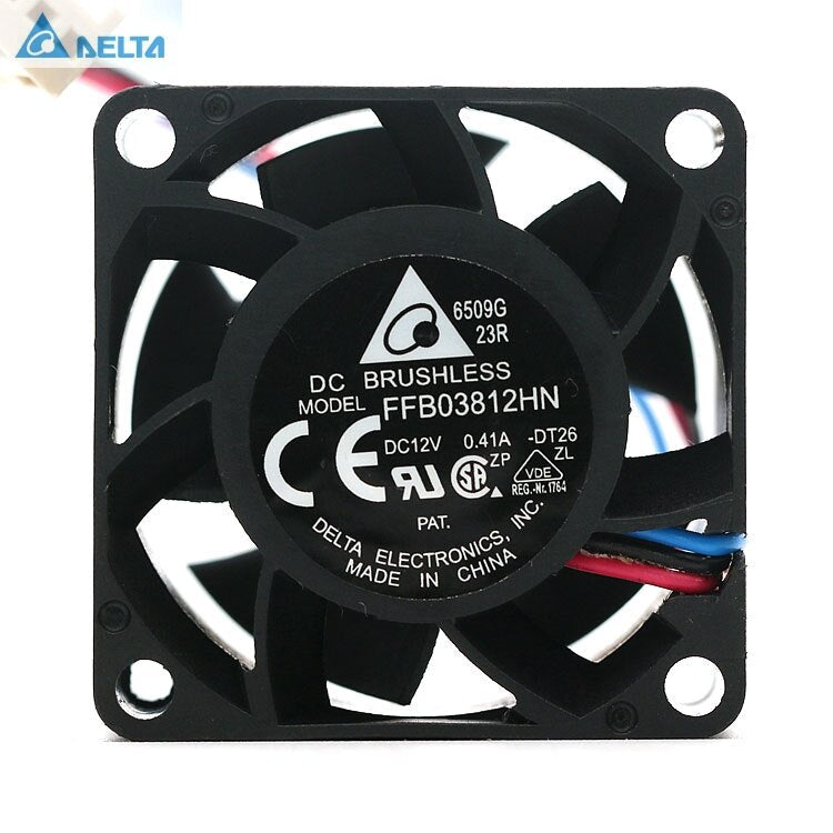 Delta FFB03812HN 38x38x28mm 12V DC 0.41A Axial Cooling Fan