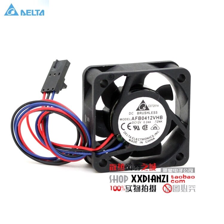 Delta AFB0412VHB 40x40x15mm 12V DC 0.24A Axial Cooling Fan
