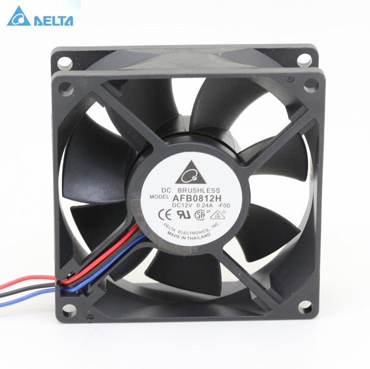 Delta AFB0812H 80x80x25mm 12V DC 0.24A Axial Cooling Fan
