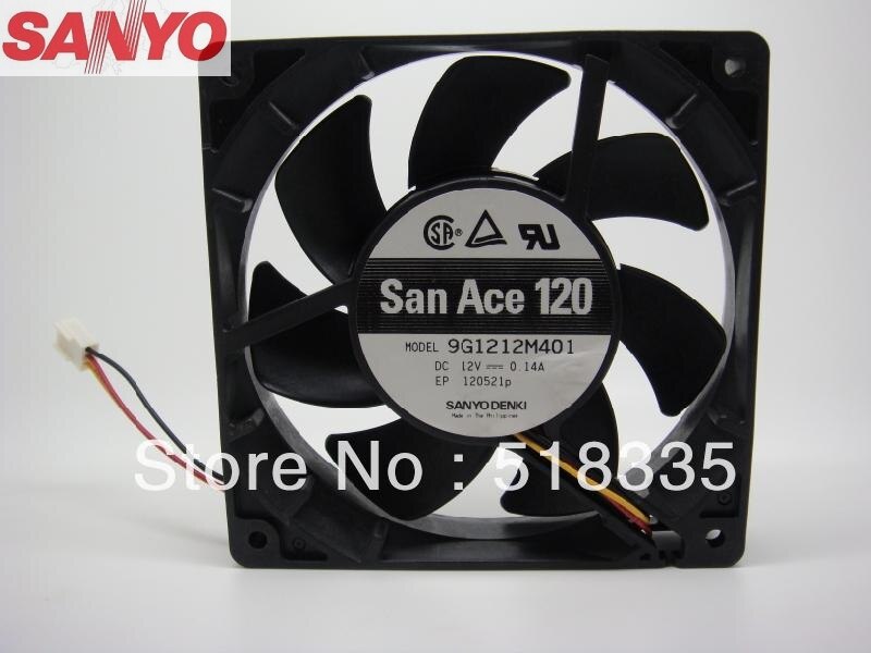 Sanyo 9G1212M401 120x120x25mm Heatsink Fan 0.14A