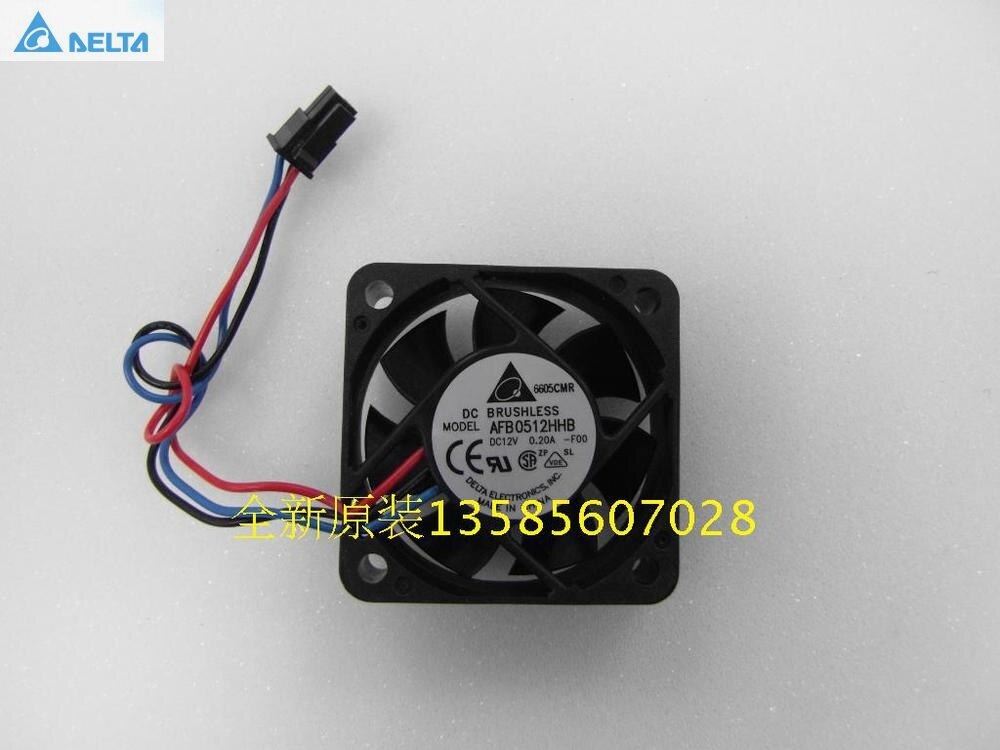 Delta AFB0512HHB 50x50x15mm 12V DC 0.20A 3-Wire Axial Cooling Fan
