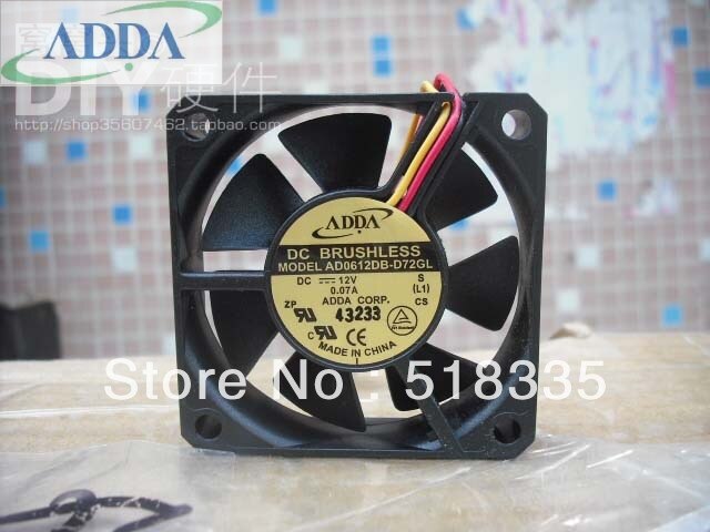 ADDA AD0612HB-D71GL 60x60x15mm Axial Cooling Fan