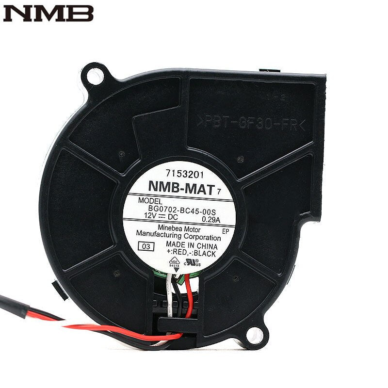 NMB BG0702-BC45-00S 70x70x25mm 12V DC 0.29A Axial Cooling Fan