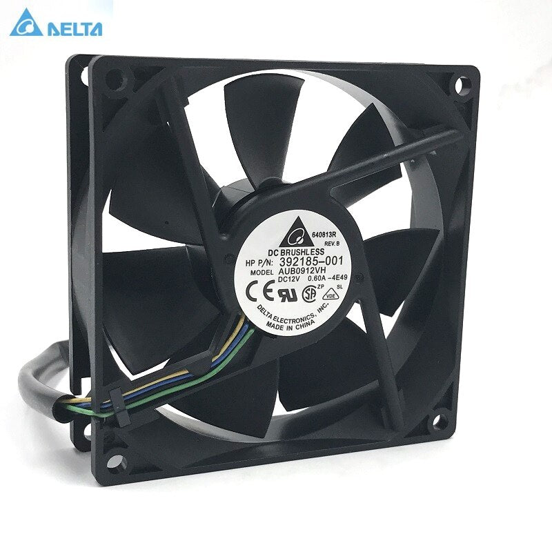 Delta AUB0912VH 92x92x25mm 12V DC 0.60A Axial Cooling Fan