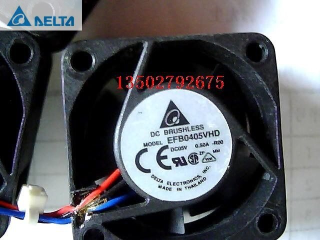 Delta EFB0405VHD 40x40x20mm 5V DC 0.50A Axial Cooling Fan