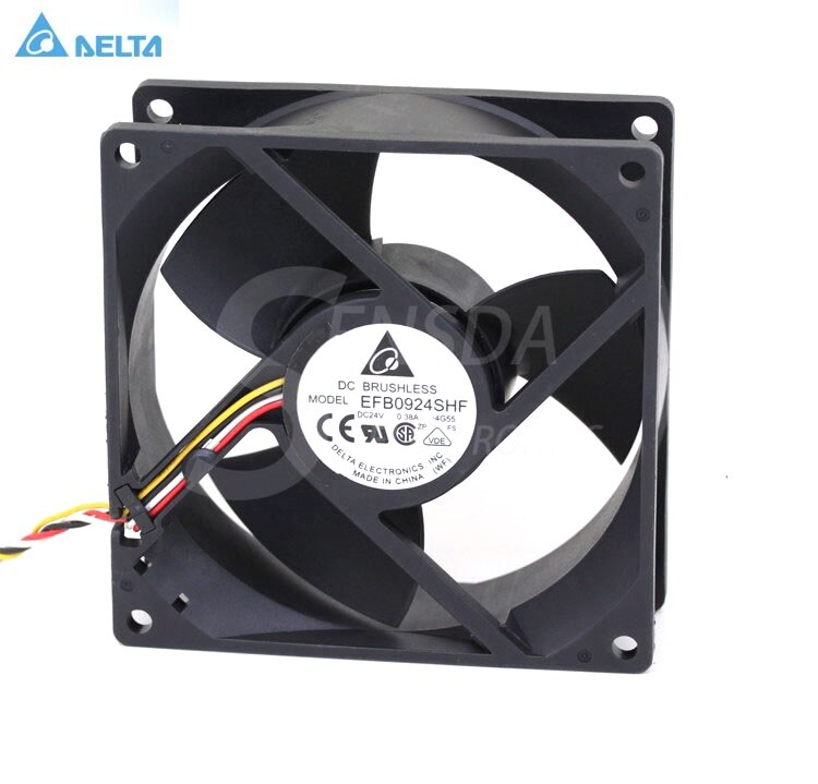Delta EFB0924SHF 92x92x32mm 24V DC 0.38A Axial Cooling Fan