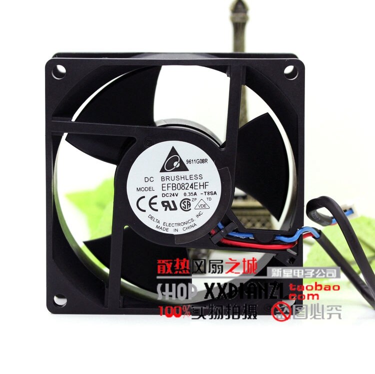 Delta EFB0824EHF 80x80x32mm 24V DC 0.35A Axial Cooling Fan