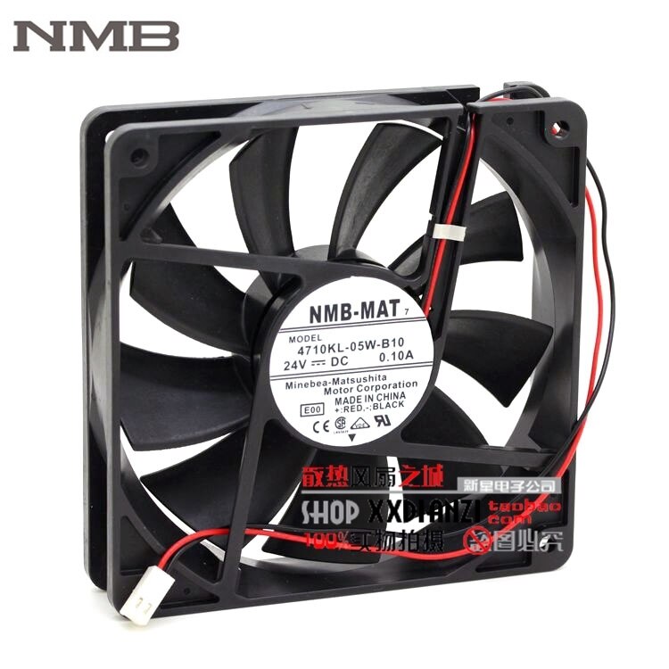 NMB 4710KL-05W-B10 120x120x25mm 24V DC 0.10A Axial Cooling Fan