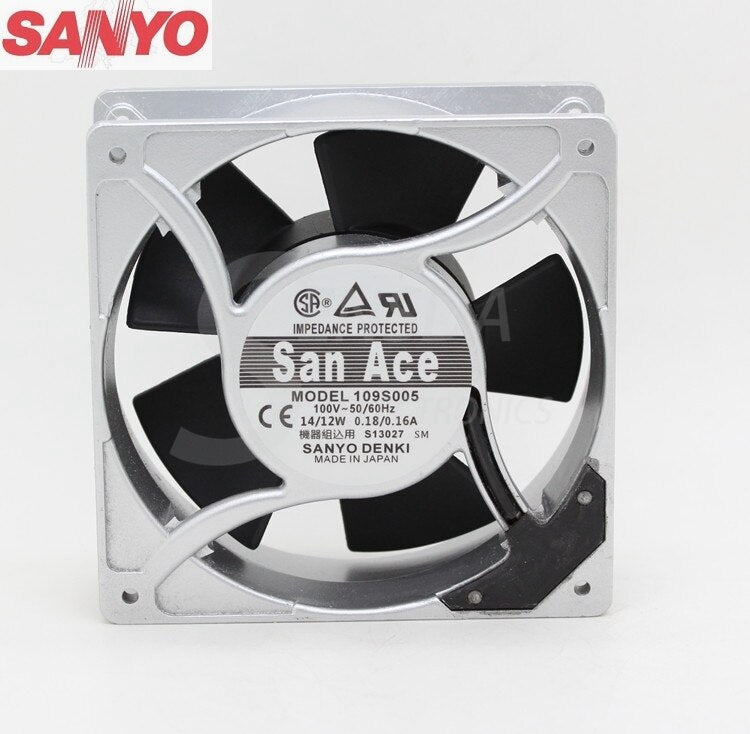 Sanyo Denki 109S005 120x120x38mm 0.16A Axial Cooling Fan