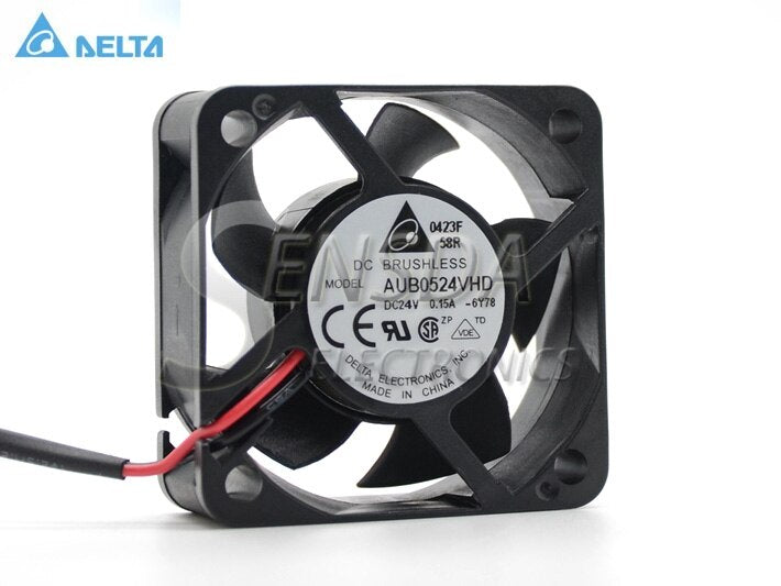 Delta AUB0524VHD 50x50x20mm 24V DC 0.15A Axial Cooling Fan
