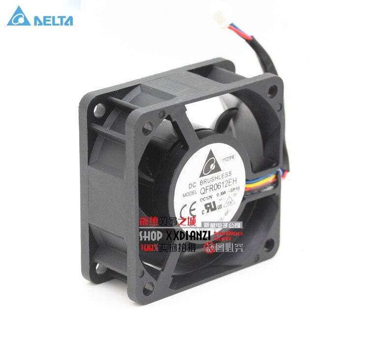 Delta QFR0612EH 60x60x25mm 12V DC 0.30A Axial Cooling Fan
