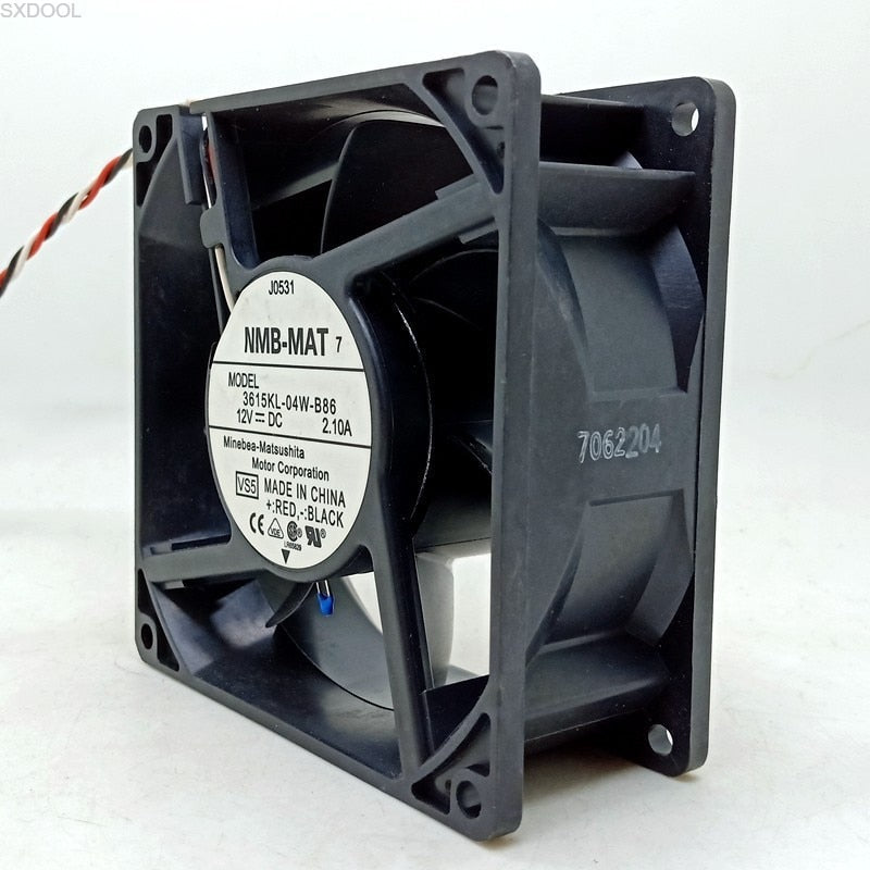 NMB 3615KL-04W-B86 36x36x15mm 12V DC Axial Cooling Fan