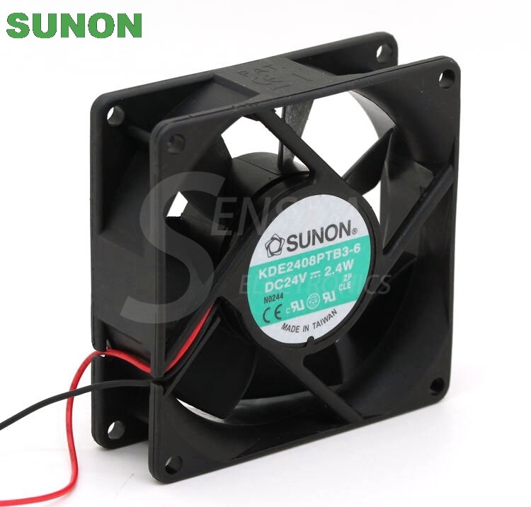 SUNON KDE2408PTB3-6 80x80x25mm 24V DC Axial Cooling Fan