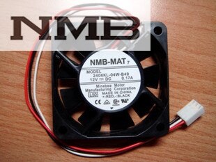 NMB 2406KL-04W-B29 60x60x15mm 12V DC 0.10A Axial Cooling Fan