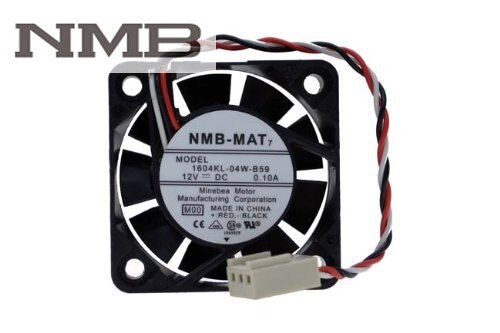 NMB 1604KL-04W-B59 40x40x10mm 12V DC 0.073A Axial Cooling Fan