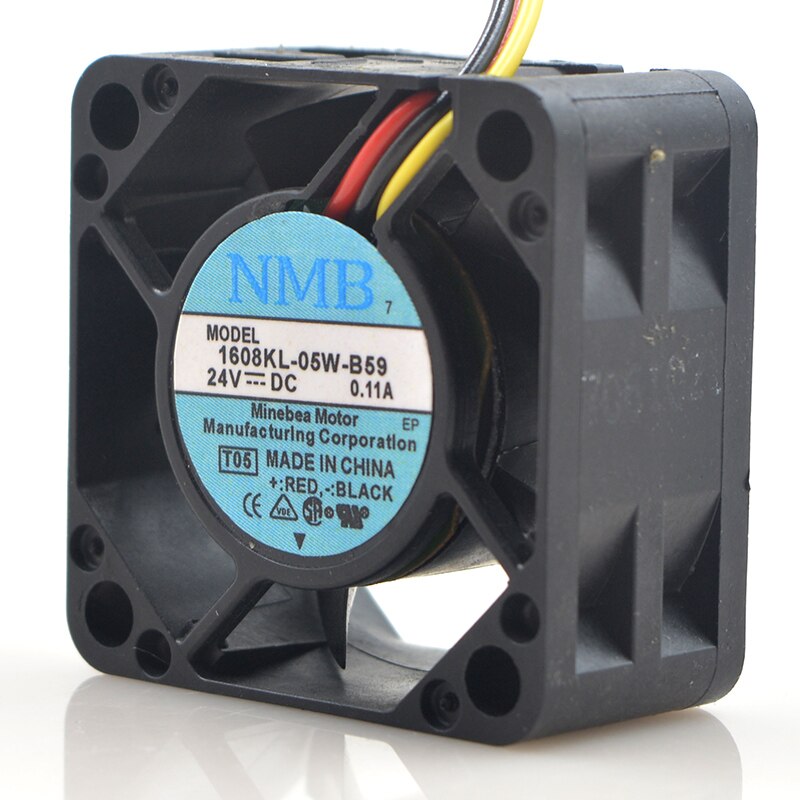 NMB 1608KL-05W-B59 40x40x20mm 24V DC 0.11A Axial Cooling Fan
