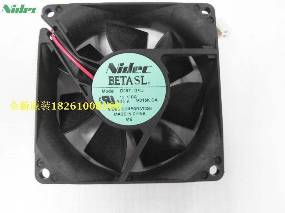 Nidec D08T-12PU 12V DC 80x80x25mm DC Blower Fan