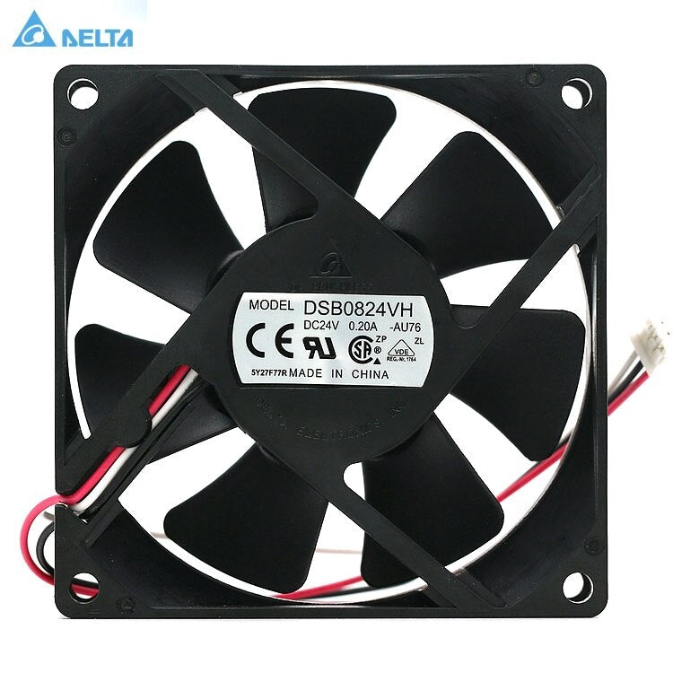Delta DSB0824VH-AU76 80x80x25mm 24V DC 0.20A Axial Cooling Fan