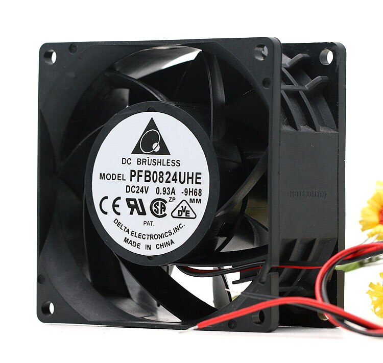 Delta PFB0824UHE 80x80x38mm 24V DC 0.93A Axial Cooling Fan