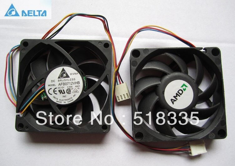 Delta AFB0712VHB 70x70x15mm 12V DC Axial Cooling Fan