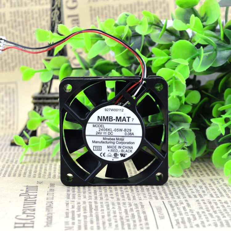 NMB 2406KL-05W-B29 60x60x15mm 24V DC 0.08A Axial Cooling Fan