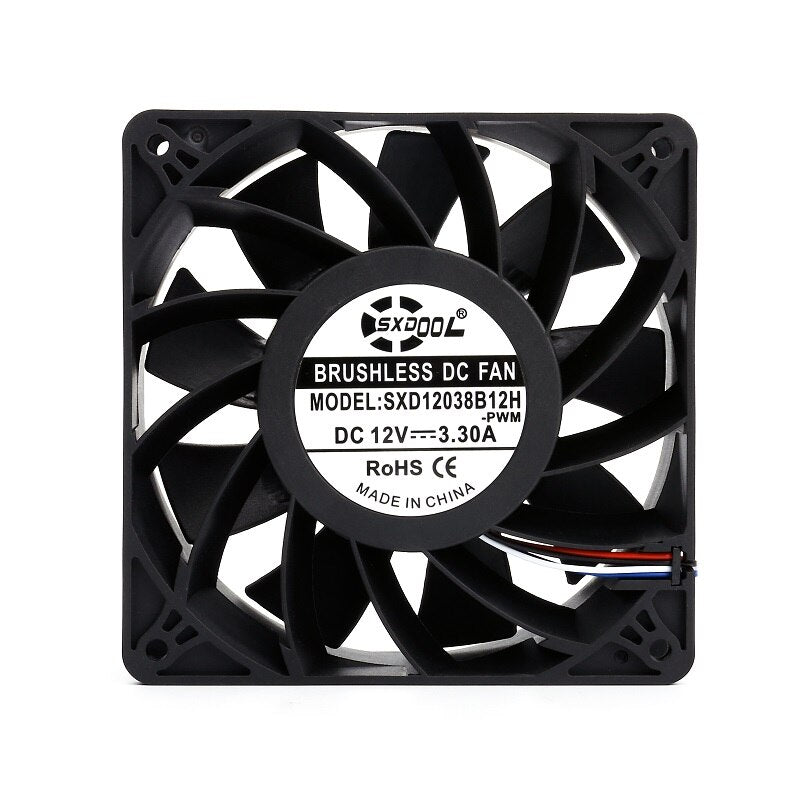 SXD12038B12H 120x120x38mm 12V DC 3.3A Axial Cooling Fan