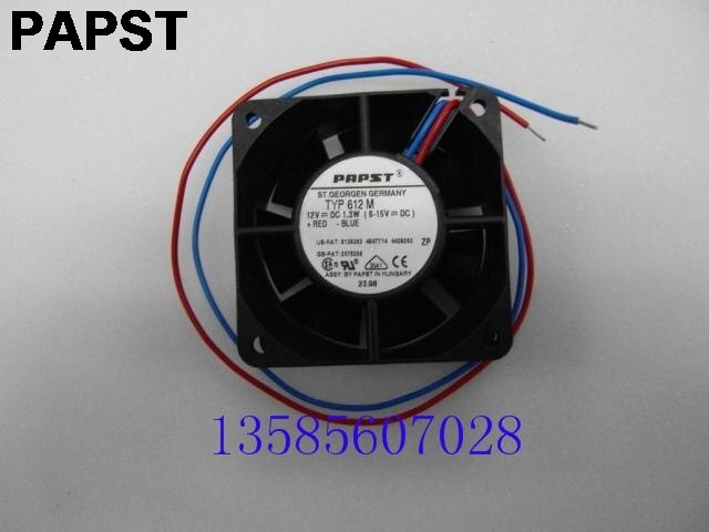 PAPST PAPST 60x60x25mm 12V DC Axial Cooling Fan