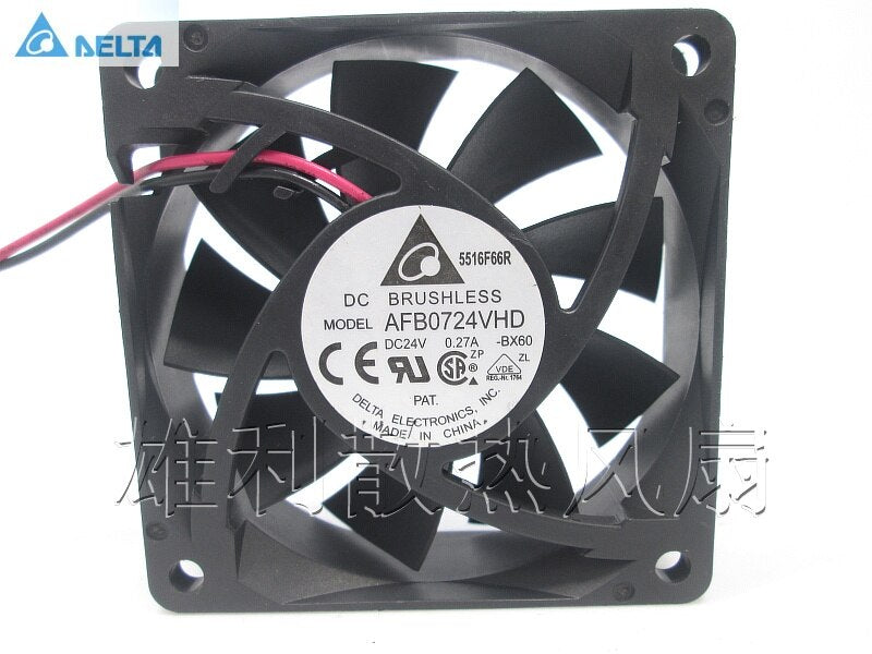 Delta AFB0724VHD 70x70x20mm 24V DC 0.27A DC Axial Fan
