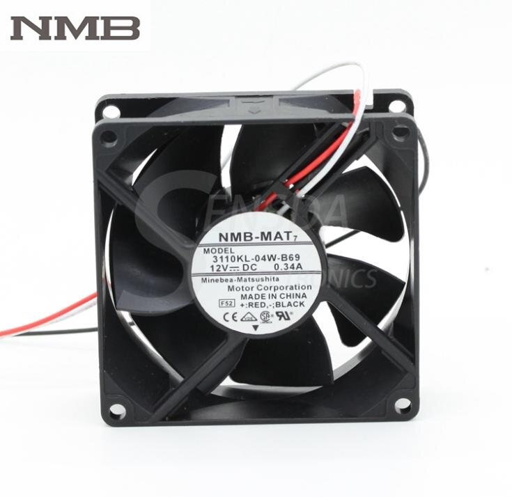 NMB 3110KL-04W-B69 31x31x10mm 12V DC 0.34A Axial Cooling Fan