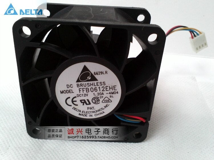 Delta FFB0612EHE 60x60x38mm 12V DC 1.20A Axial Cooling Fan
