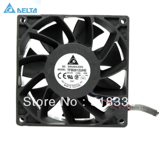 Delta TFB0912UHE 92x92x38mm 12V DC 2.28A Axial Cooling Fan