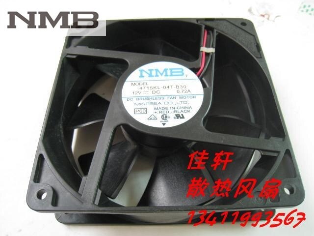 NMB 4715KL-04T-B30 120x120x38mm 12V DC 0.72A Axial Cooling Fan