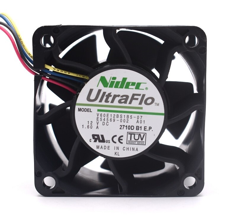 Nidec V60E12BS1B5-07 60x60x38mm 12V DC 1.60A Axial Cooling Fan