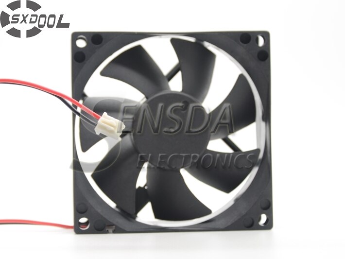 80x80x25mm 24V DC 0.15A 2-Wire Axial Cooling Fan