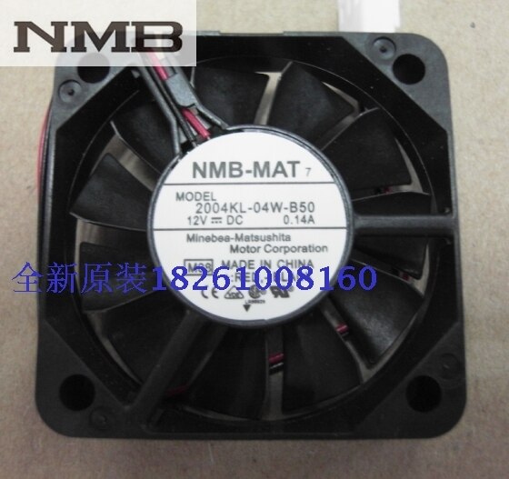 NMB 2004KL-04W-B50 50x50x10mm 12V DC 0.14A Axial Cooling Fan