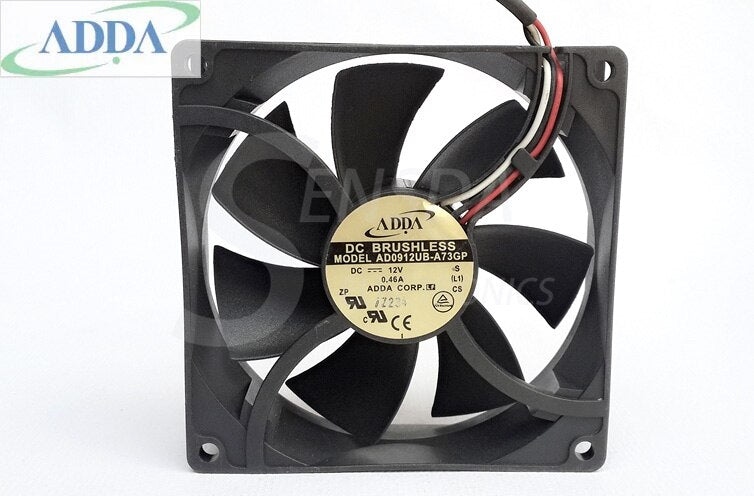 ADDA AD0912UB-A73GP 92x92x25mm 12V DC 0.46A Axial Cooling Fan