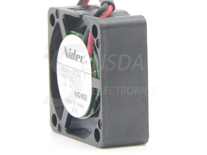 Nidec D02X-12TS2 25x25x10mm 12V DC 0.04A Axial Cooling Fan