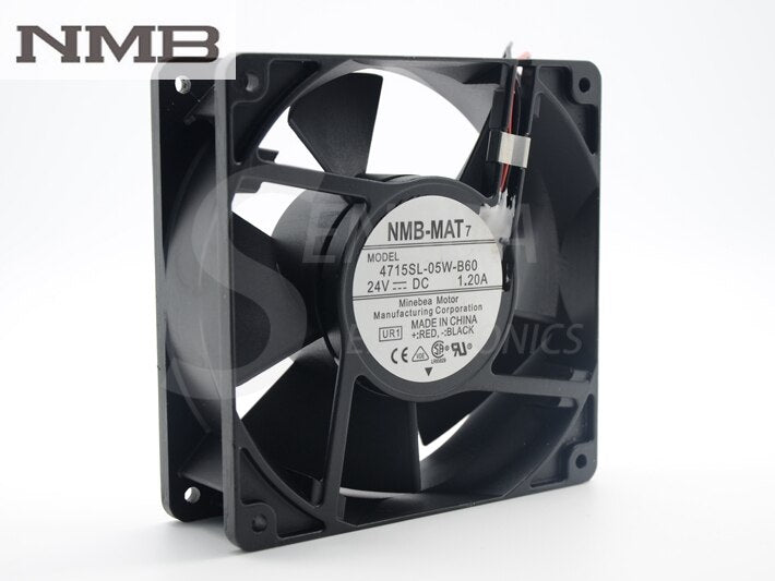 NMB 4715SL-05W-B60 120x120x38mm 24V DC 1.20A Axial Cooling Fan
