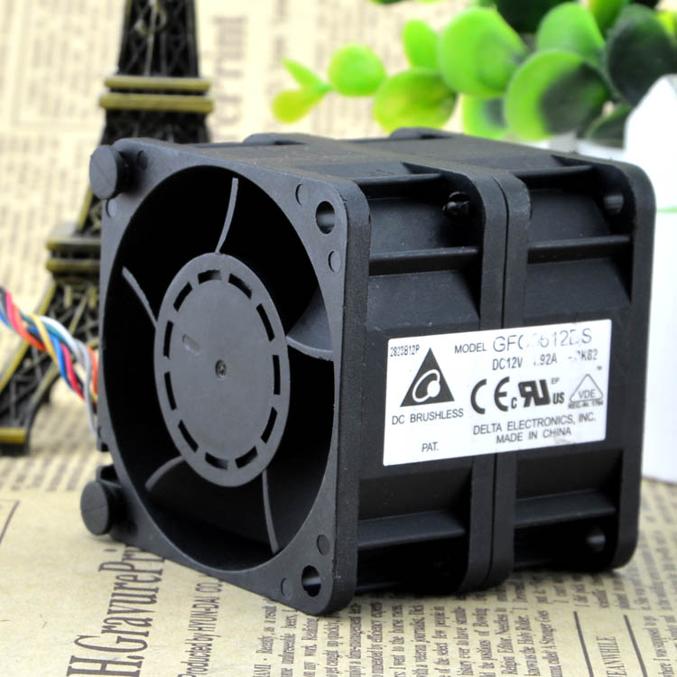 Delta GFC0612DS 60x60x56mm 12V DC 1.92A Axial Cooling Fan