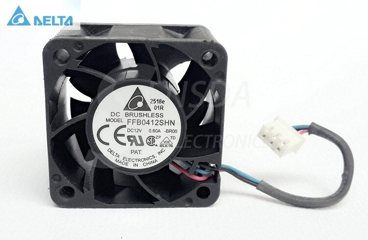 Delta FFB0412HN 40x40x28mm 12V DC 0.11A 3-Wire Axial Cooling Fan
