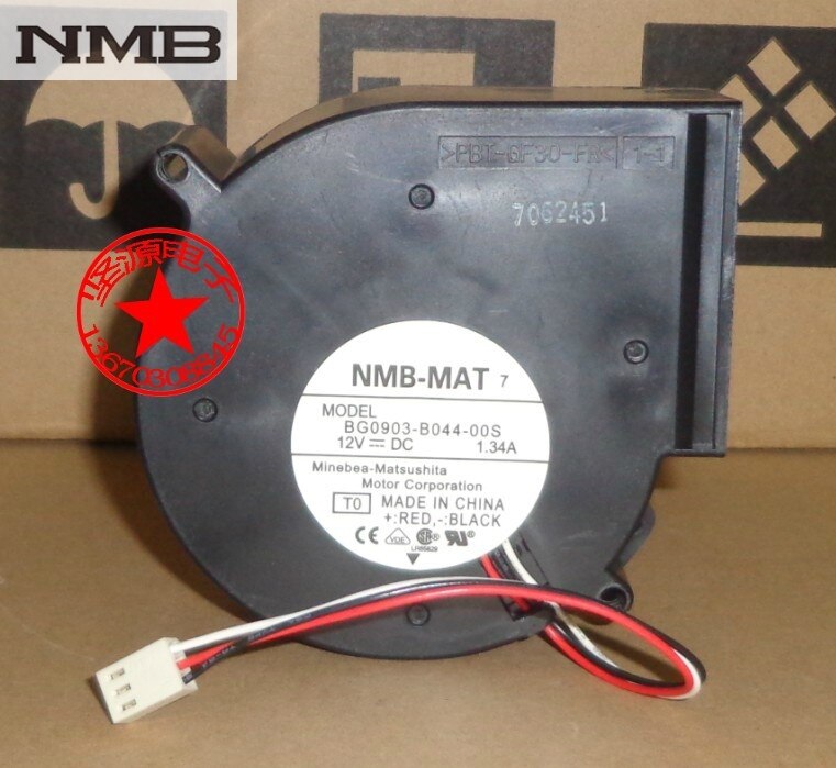 NMB BG0903-B044-00S 97x97x33mm 12V DC 1.34A 3-Wire Axial Cooling Fan
