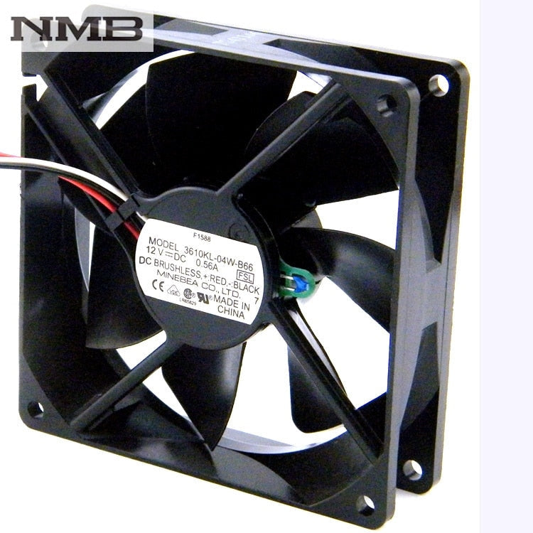 NMB 3610KL-04W-B66 92x92x25mm 0.56A Axial Cooling Fan