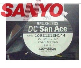 Sanyo Denki 109E1212H144 120x120x38mm 12V DC 0.52A Axial Cooling Fan