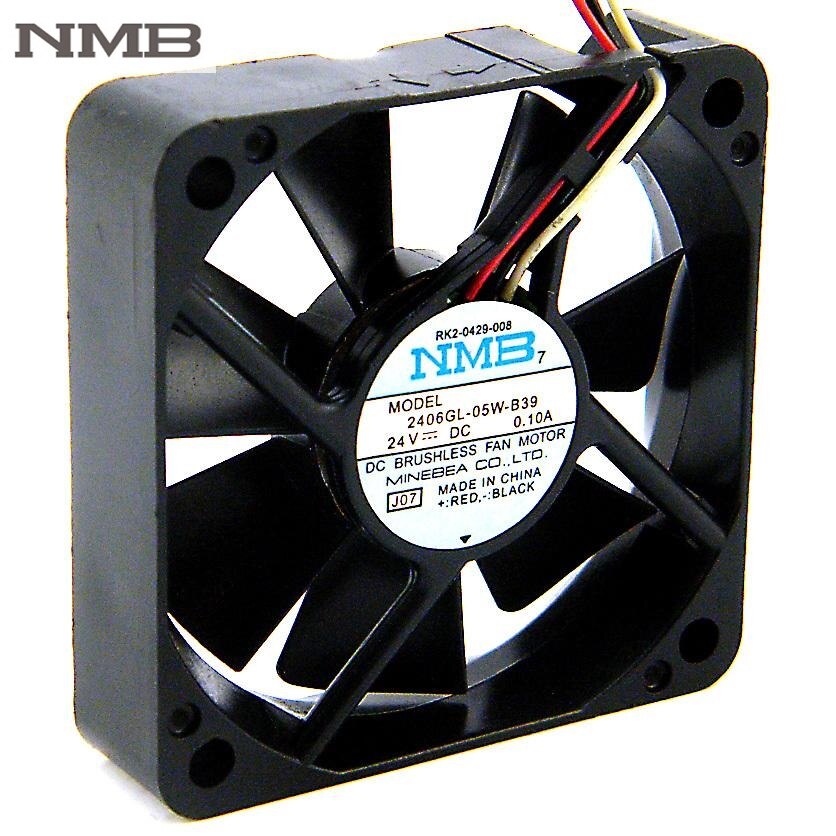 NMB 2406GL-05W-B39 60x60x15mm 24V DC 0.1A Axial Cooling Fan
