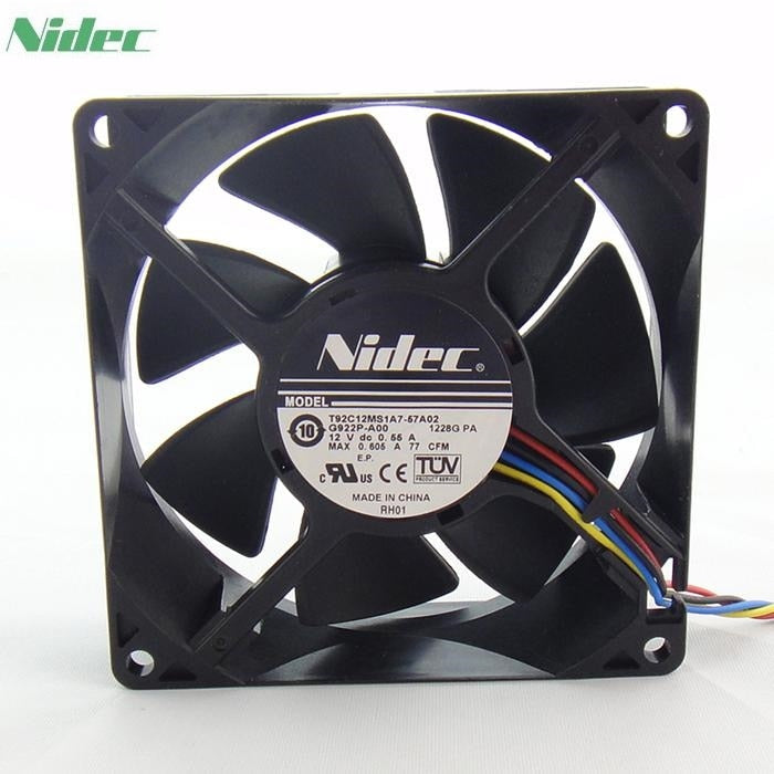Nidec T92C12MS1A7-57A02 92x92x32mm 12V DC 1A Axial Cooling Fan