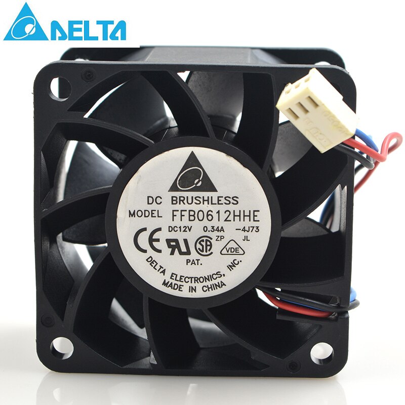 Delta FFB0612HHE 60x60x38mm 24V DC 0.34A Axial Cooling Fan