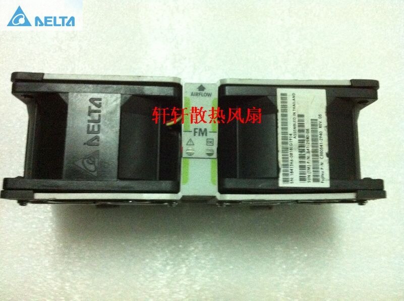 Delta PFC0612DE-F00 60x60x38mm 12V DC 1.40A 4-Wire PWM Axial Cooling Fan