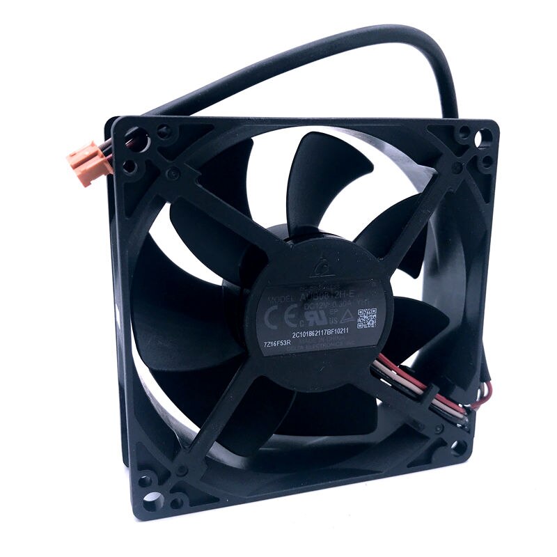 Delta AUB0812H-E 80x80x25mm 12V DC 0.30A Axial Cooling Fan