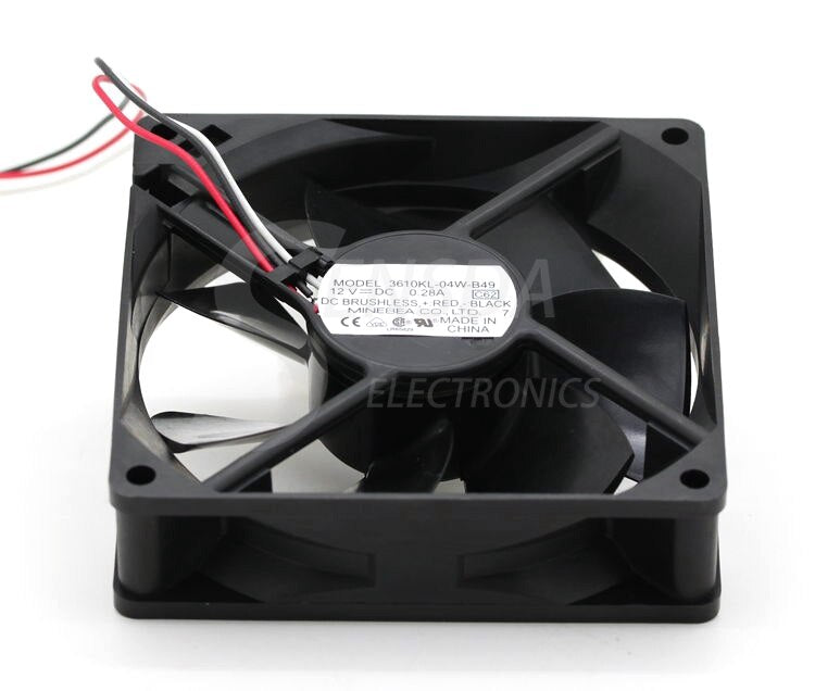NMB 3610KL-04W-B49 92x92x25mm 12V DC Axial Cooling Fan