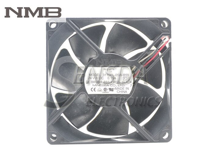NMB 3110KL-05W-B59 31x31x10mm 24V DC 0.15A Axial Cooling Fan
